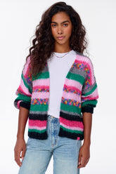 Pfefferminz-Strickjacke